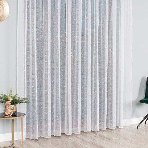 Firanka fantazyjna, wys.330cm, kolor biały 000163 Firanka fantazyjna, wys.330cm, kolor biały 000163