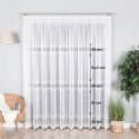 Firanka biała żakardowa pasowa wys.250cm 001539