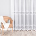 Firanka biała żakardowa pasowa wys.250cm 001539