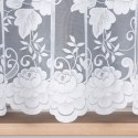 Firanka biała żakardowa po całości, wys. 160cm 023006