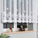 Firanka biała żakardowa z samym dołem wys.130cm 004421