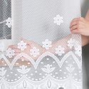 Firanka biała żakardowa z samym dołem wys.150cm 004421