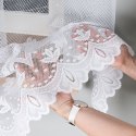 Firanka biała żakardowa z samym dołem wys.150cm 004421