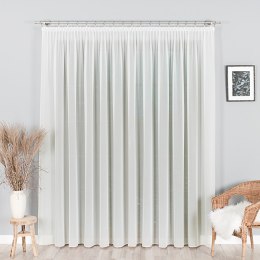 Firanka kremowa fantazyjna z ołowianką wys.300cm 031671