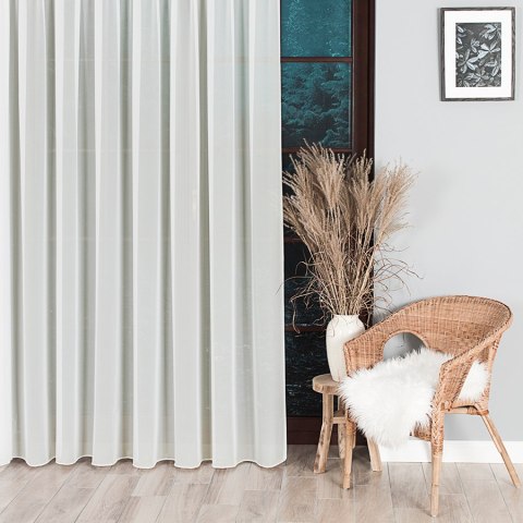 Firanka kremowa fantazyjna z ołowianką wys.300cm 031671 Firanka kremowa fantazyjna z ołowianką wys.300cm 031671