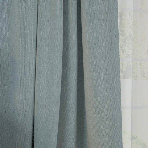 Tkanina na zasłony typu dimout/blackout NOBLE, wys. 280cm, kolor szaroniebieski 688 Tkanina na zasłony typu dimout/blackout NOBLE, wys. 280cm, kolor szaroniebieski 688