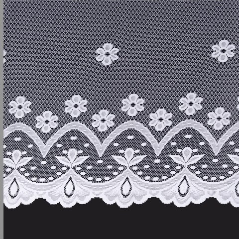 FLORENTYNA Firanka gotowa, 120x330cm, kolor biały 004421 FLORENTYNA Firanka gotowa, 120x330cm, kolor biały 004421