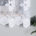 Firanka biała żakardowa po całości, wys. 180cm 023006