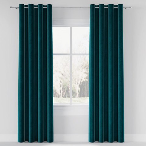 Tkanina na zasłony, szer.150cm, kolor niebieski/petrol VELVET Tkanina na zasłony, szer.150cm, kolor niebieski/petrol VELVET
