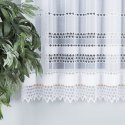 FILOMENA Firanka biała żakardowa pasowa wys.180cm 018669