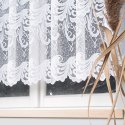 Firanka biała żakardowa pasowa, wys. 150cm 049312