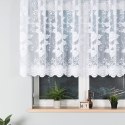 Firanka biała żakardowa po całości wys.120cm 023006