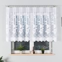 Firanka biała żakardowa po całości wys.120cm 023006