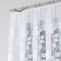 Firanka biała żakardowa po całości wys.120cm 023006