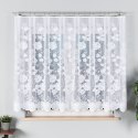 Firanka biała żakardowa po całości, wys. 150cm 023006