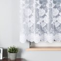 Firanka biała żakardowa po całości, wys. 150cm 023006