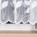 Firanka biała żakardowa po całości, wys. 150cm 023083