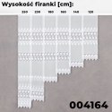 Firanka biała żakardowa pasowa, wys.250cm 004164