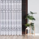 Firanka biała żakardowa pasowa, wys.250cm 004164