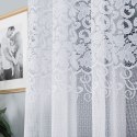 Firanka biała żakardowa pasowa wys.170cm 004465