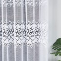 Firanka biała żakardowa pasowa wys.250cm 004465