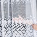 Firanka biała żakardowa pasowa wys.250cm 004465