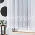 Firanka biała żakardowa pasowa wys.150cm 023297/000/001/150000/1