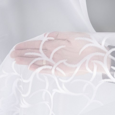 Firanka biała żakardowa pasowa wys.150cm 023297/000/001/150000/1 Firanka biała żakardowa pasowa wys.150cm 023297/000/001/150000/1