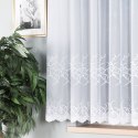 Firanka biała żakardowa pasowa wys.160cm 023297