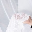 Firanka biała żakardowa pasowa wys.160cm 023297