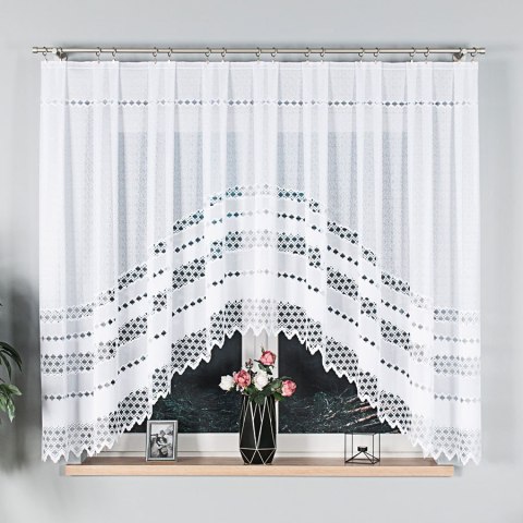FILOMENA Firanka gotowa, 160x340cm, kolor biały 018669/000/001/160340/1 FILOMENA Firanka gotowa, 160x340cm, kolor biały 018669/000/001/160340/1