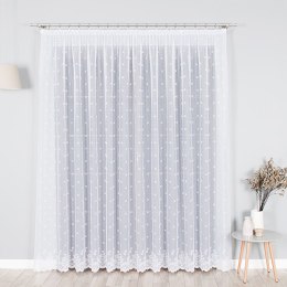 KAROLINA Firanka biała żakardowa po całości, wys.250cm 054160