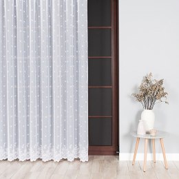 KAROLINA Firanka biała żakardowa po całości, wys.250cm 054160