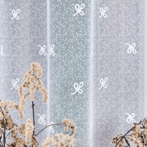 KAROLINA Firanka biała żakardowa po całości, wys.250cm 054160