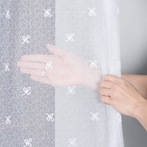 KAROLINA Firanka biała żakardowa po całości, wys.250cm 054160