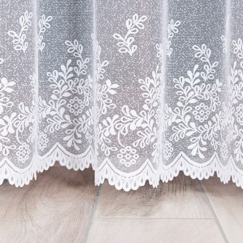 KAROLINA Firanka biała żakardowa po całości, wys.250cm 054160