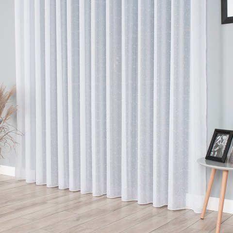 Firanka fantazyjna z ołowianką wys.330cm, kolor 003 biały 146000 Firanka fantazyjna z ołowianką wys.330cm, kolor 003 biały 146000