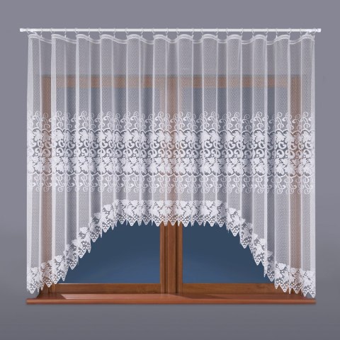 HERNANI Firanka gotowa, 160x510cm, kolor biały 004465 HERNANI Firanka gotowa, 160x510cm, kolor biały 004465