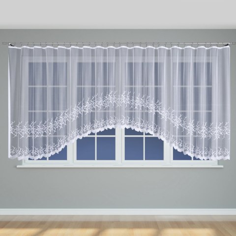 BAKARO Firanka gotowa, 160x420cm, kolor biały 023297 BAKARO Firanka gotowa, 160x420cm, kolor biały 023297