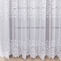 Firanka biała żakardowa pasowa wys. 250cm 018495