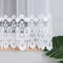 Firanka biała żakardowa pasowa wys.160cm 018982