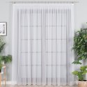 Firanka fantazyjna kolor biały z ołowianką wys.300cm 017464