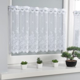 Zazdrostka biała żakardowa po całości, wys.90cm, Karolina 054160