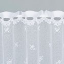 Zazdrostka biała żakardowa po całości, wys.90cm, Karolina 054160
