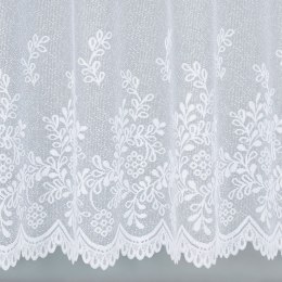 Zazdrostka biała żakardowa po całości, wys.90cm, Karolina 054160