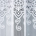 Firanka biała żakardowa pasowa wys. 150cm 018495