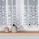 Firanka biała żakardowa pasowa wys. 150cm 018495