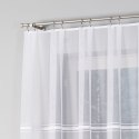 Firanka biała żakardowa pasowa wys.150cm 018601