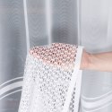Firanka biała żakardowa pasowa wys.150cm 018601