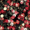 TULIPA Tkanina na zasłony VELVET, 150cm, kwiatowy D00016